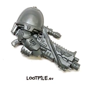 Heavy Bolt Rifle Space Marine z Paskiem, Jednoręczna, Prawa - obrazek 1