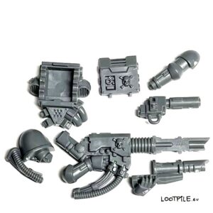 Space Marine Devastator Lasscannon z plecakiem A - obrazek 1