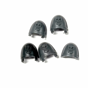 naramienniki czacha Silver Skulls 5 sztuk - obrazek 1