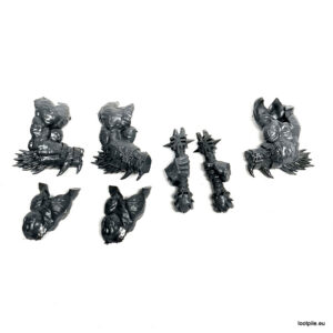 Chaos Daemon Khorne rękojeść demoniczna od miecza i łapy 3 sztuki