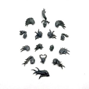 Daemonettes of Slaanesh Daemonettes głowy head heads 15 sztuk