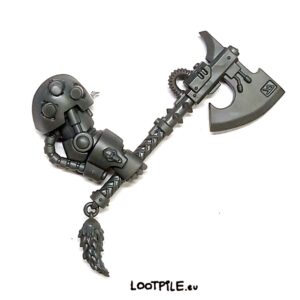 Power Axe Wolf Guard Terminatora, Prawy z Ogonem Wilka - obrazek 1