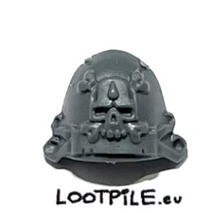 Naramiennik bez ramki Mk6 Space Marine Blood Angels - Scroll i Czacha