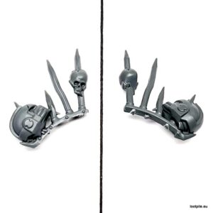 Trofeum kolce: czacha i hełm Marine