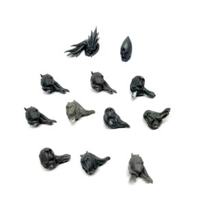 Wood Elves głowy w hełmach 12 sztuk