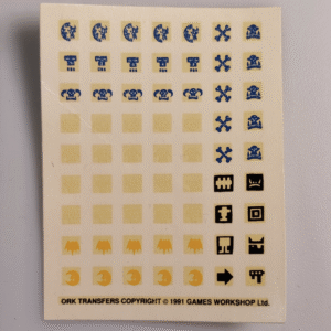 Ork Transfers Niebieskie Transfer Sheet Kalkomanie Artefakt - obrazek 1