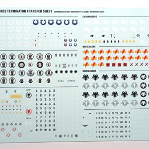 Space Marine Terminator Transfer Sheet Kalkomanie 2025 - obrazek 1