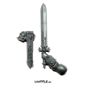 Mastercrafted Power Sword Weterana Company Heroes z Pochwą, Lewy - obrazek 1
