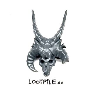 Mała Czaszka z Podwójnymi Rogami (Lewy Pęknięty)