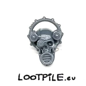 Zniszczona Serwoczaszka z Vox-Casterem i Halo