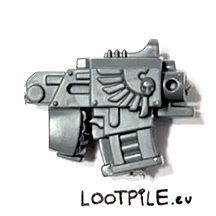 Storm Bolter Terminatora Deathwing z symbolem zakonu