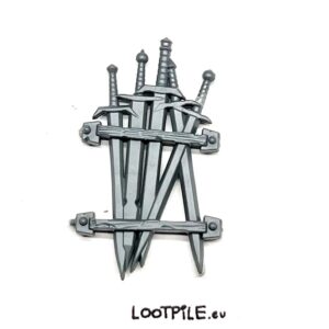 Element Budynku z Mordheim - mini-zbrojownia z mieczami - obrazek 1