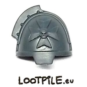 Naramiennik Gravis Black Templars z Czaszką, Lewy - obrazek 1